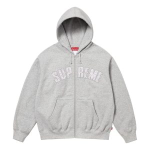 Supreme x B.B. Simon Zip Up Hooded Sweatshirt 'Heather Grey' SS25SW50-HEATHER-GREY