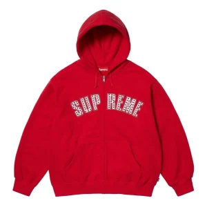 Supreme x B.B. Simon Zip Up Hooded Sweatshirt 'Red' SS25SW50-RED