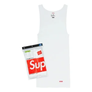 Supreme x Hanes SS26 Tagless Tank T-Shirts (3 Pack) 'White' SUP-SS26-036-WHT