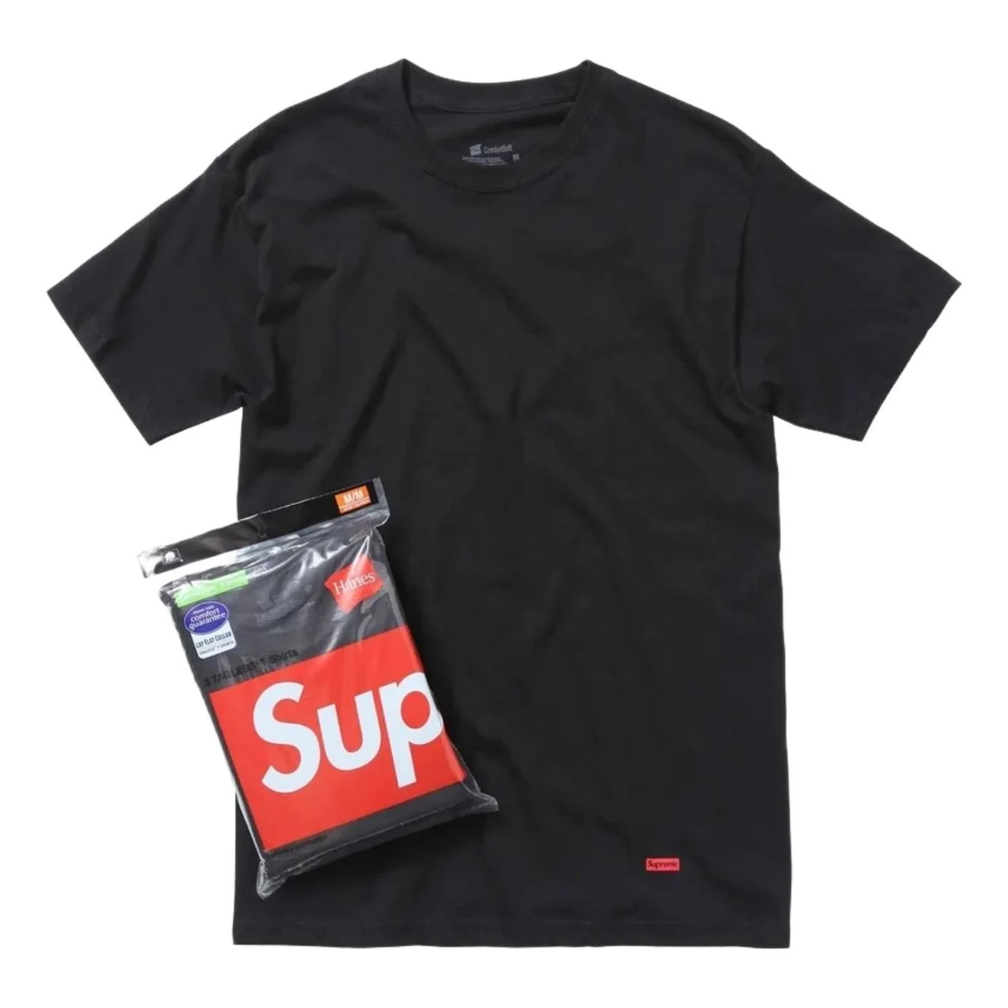Supreme x Hanes SS26 Tagless T-Shirt (3 Pack) 'Black' SUP-SS26-035-BLK