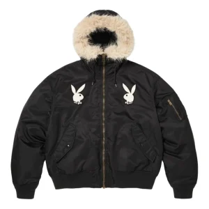 Supreme x Playboy SS26 Hooded MA-1 'Black' SUP-SS26-052-BLK