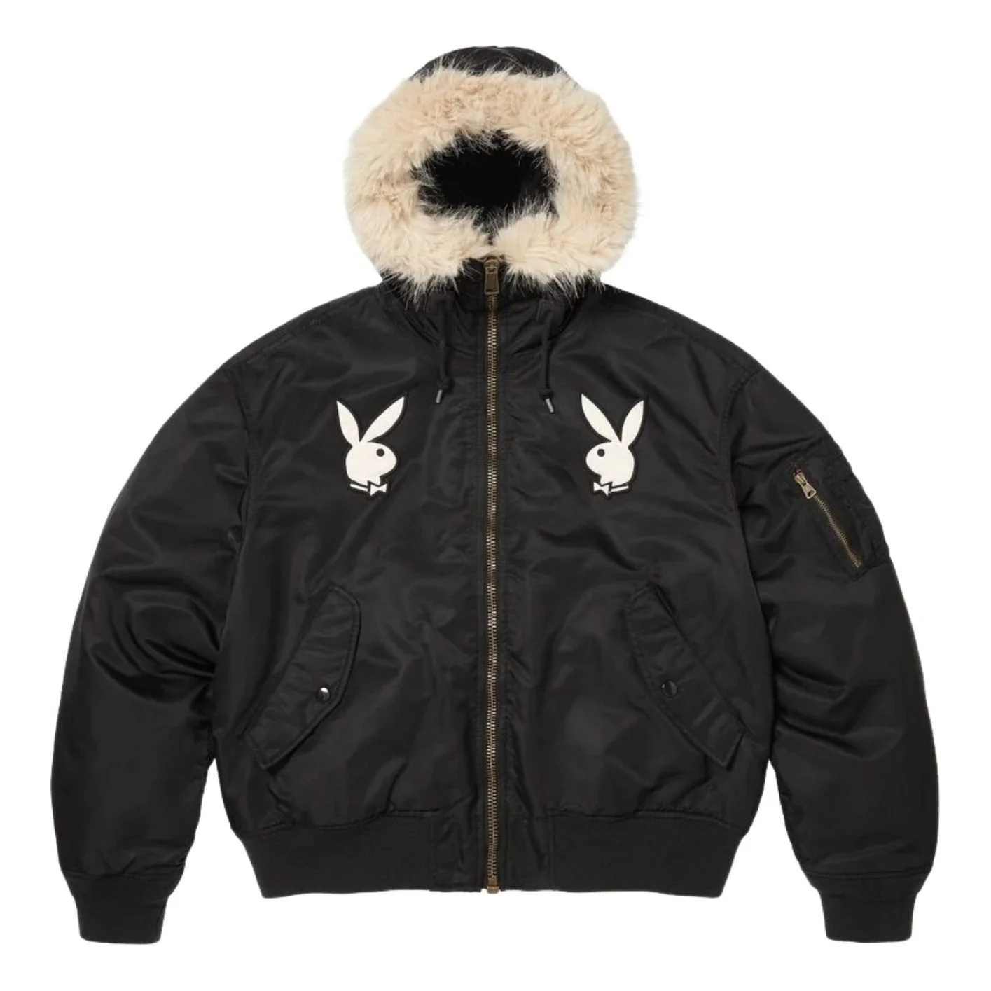 Supreme x Playboy SS26 Hooded MA-1 'Black' SUP-SS26-052-BLK