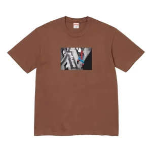 Supreme SS26 Spider-Man T-Shirt 'Brown' SUP-SS26-001-BRN