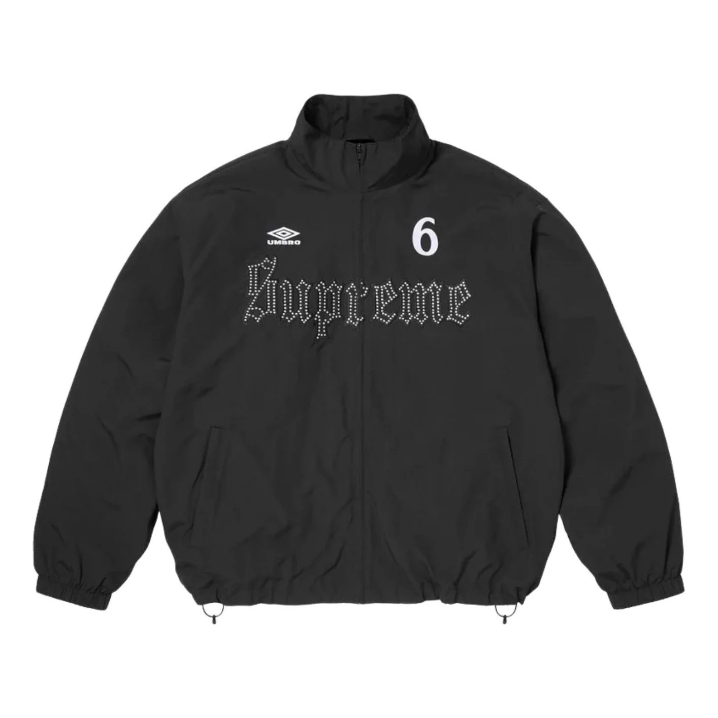 Supreme x Umbro SS26 Rhinestone Track Jacket 'Black' SUP-SS26-331-BLK