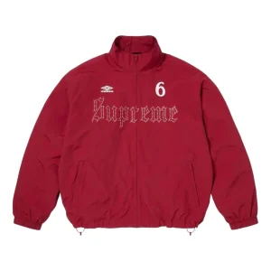 Supreme x Umbro SS26 Rhinestone Track Jacket 'Red' SUP-SS26-331-RED