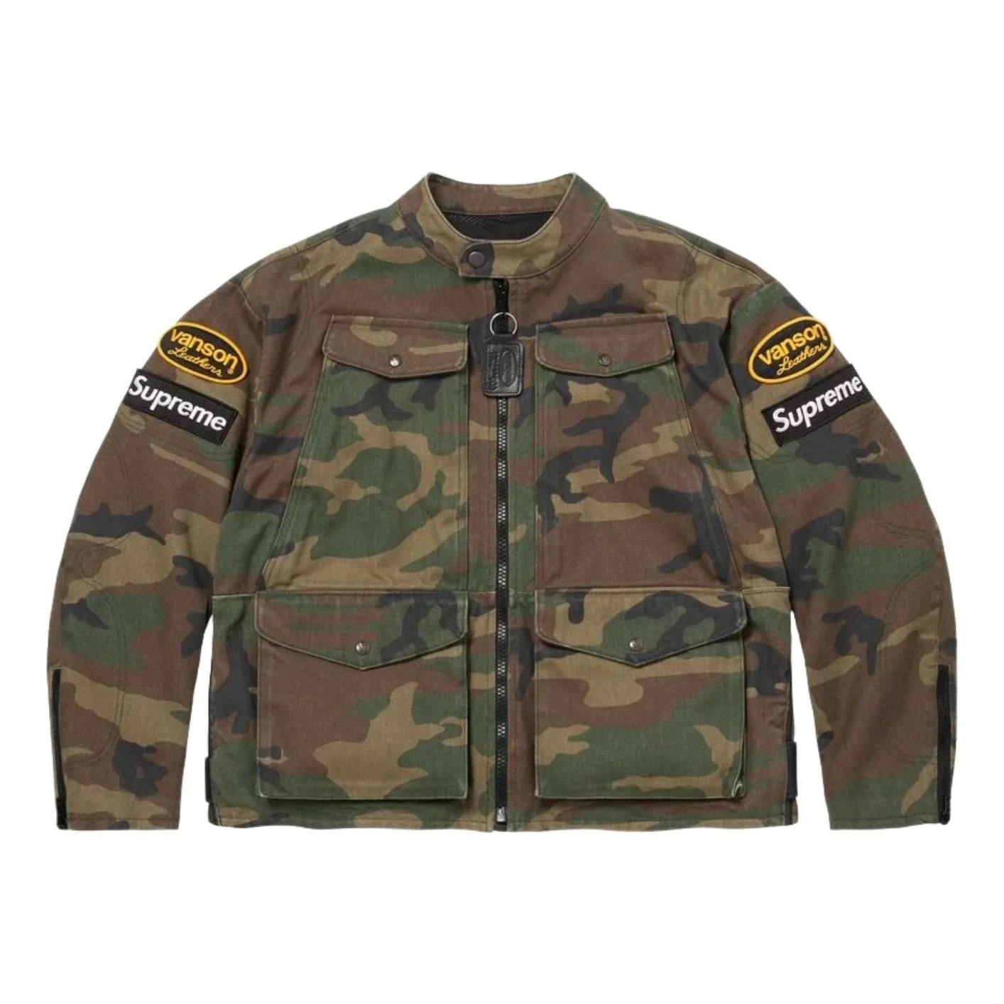 Supreme x Vanson SS26 Leathers Cordura Jacket 'Woodland Camo' SUP-SS26-054-WOLNDCAMO