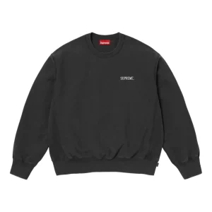 Supreme SS26 Washed Crewneck 'Black' SUP-SS26-304-BLK
